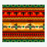 Thunderbird Bullskull Aztec Pattern Urban Heavy Tee | Teevron