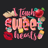 I Teach Sweet Hearts Valentine's Day Teacher Vintage Tee | Teevron