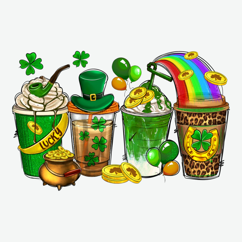 St. Patricks Day Coffee Drinks Urban Heavy Tee by Neo Western | Teevron