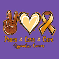 Peace Love Cure Appendix Cancer Premium Sweatshirt | Teevron