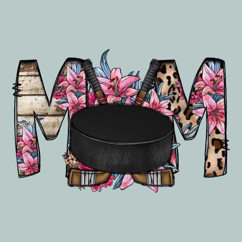 Mom Hockey Flower Heavy Core Tee by RacoonDesign | Teevron
