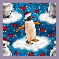 Christmas Penguin And Heart Seamless Pattern Classic Tee | Teevron