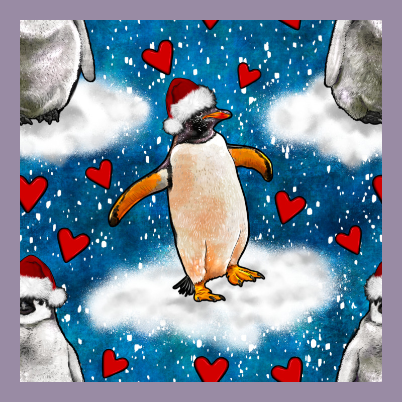 Christmas Penguin And Heart Seamless Pattern Classic Tee by BundleAndBundleShop | Teevron
