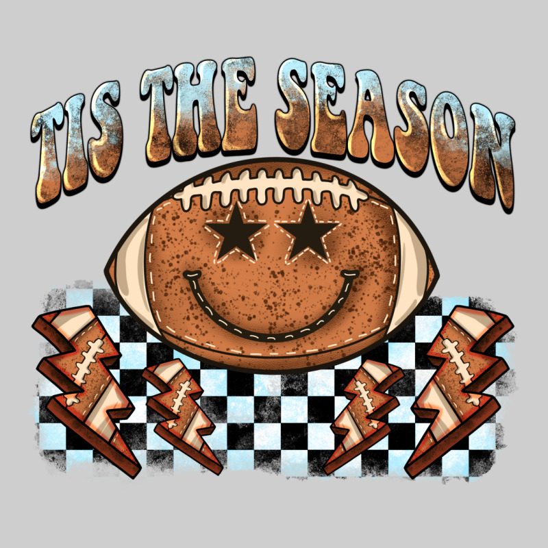 Tis The Season Football Smiley Face Premium Tee by BarkalooDesign | Teevron