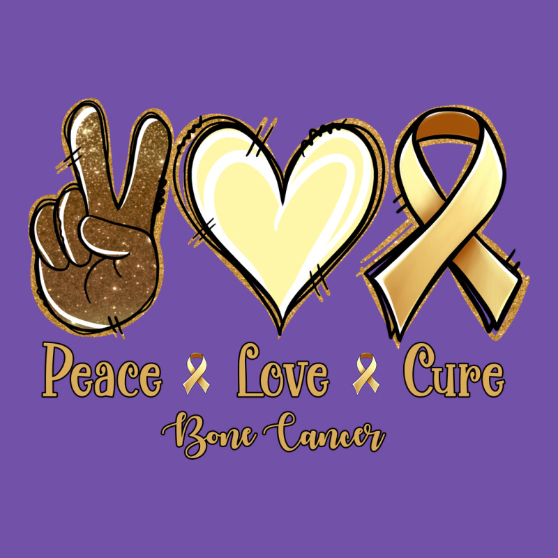 Peace Love Cure Bone Cancer Premium Sweatshirt by NancyCooperArtShop | Teevron