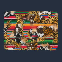 Western Serape Cowhide And Leopard Background Zipper Hoodie | Teevron
