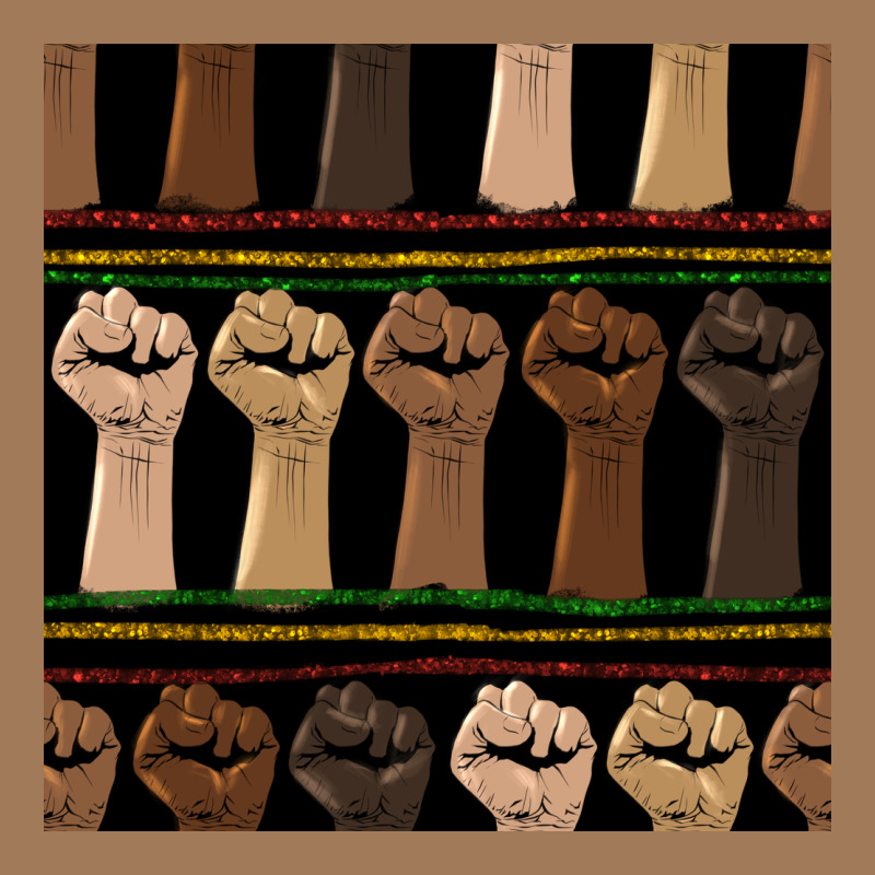 Melanin Rised Fist Seamless Pattern Classic Tee by BundleAndBundleShop | Teevron