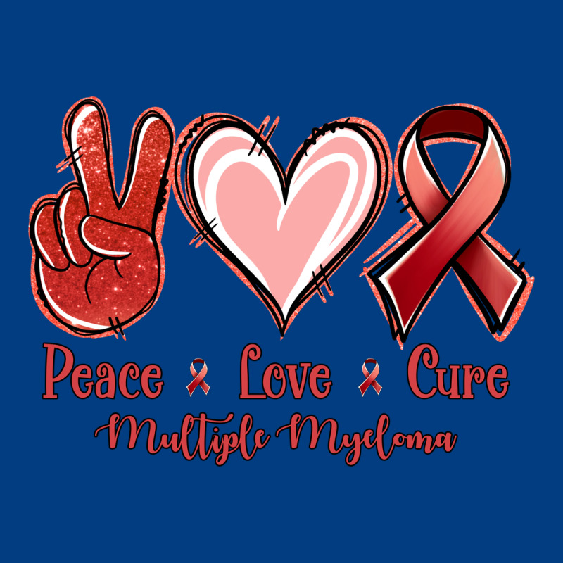 Peace Love Cure Multiple Myeloma Premium Sweatshirt by NancyCooperArtShop | Teevron