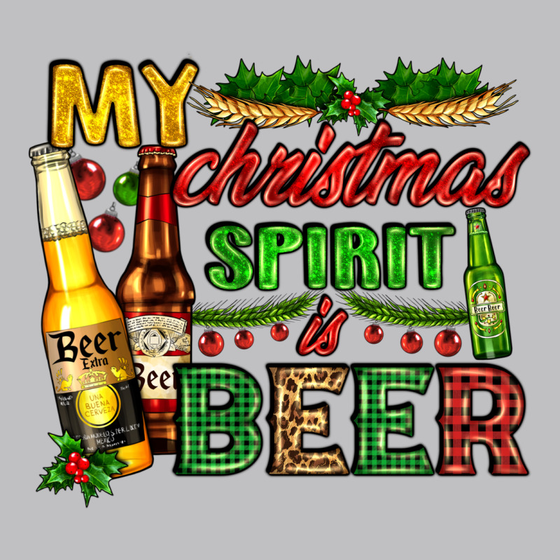 My Christmas Spirit Is Beer With Beer Bottles Long Sleeve Tee by AdoDesignShop | Teevron