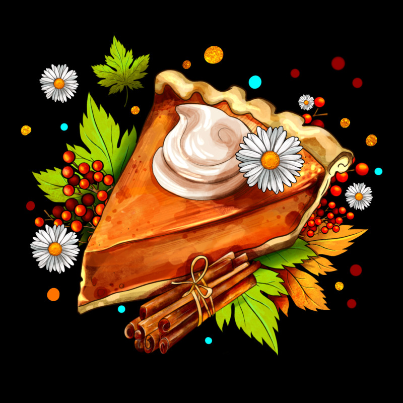 Pumpkin Pie With Daisies And Cinnamon Ladies Tee by AdoDesignShop | Teevron