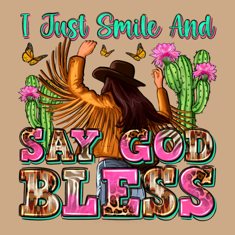 I Just Smile And Say God Bless Vintage Hoodie by Zillion Design Studio | Teevron