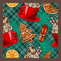 Christmas Hot Chocolate And Cookie Seamless Pattern Classic Tee | Teevron