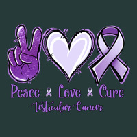 Peace Love Cure Testicular Cancer Premium Sweatshirt | Teevron