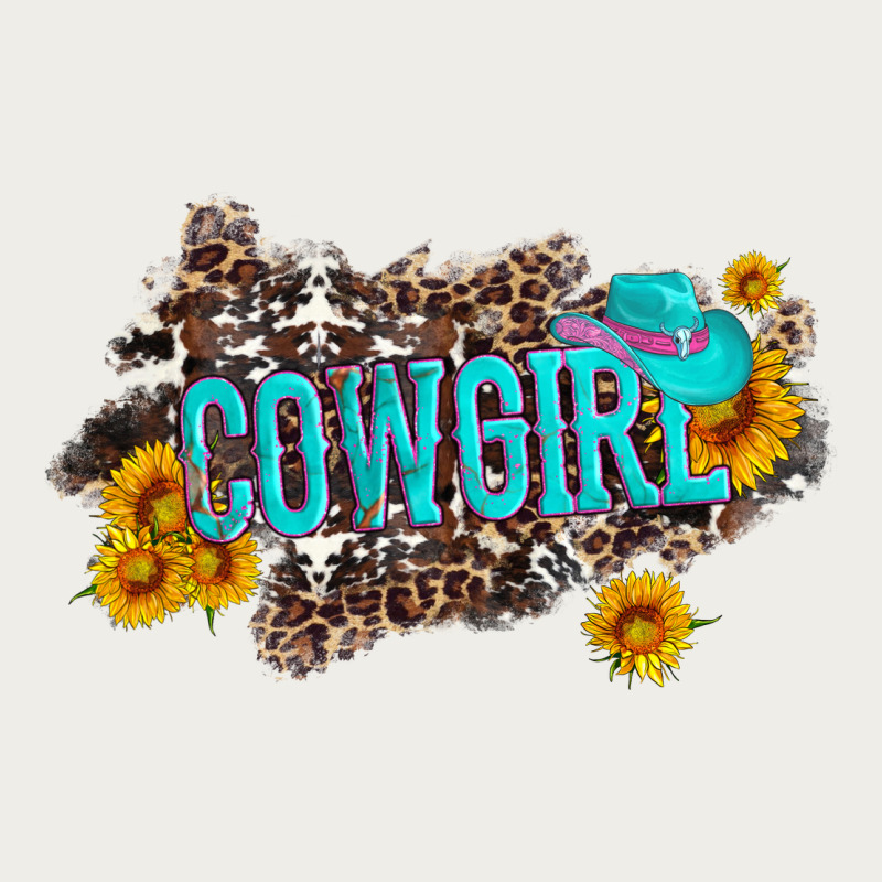 Western Cowgirl And Sunflower With Hat And Cowhide Leopard Zipper Hoodie by Artiststas | Teevron
