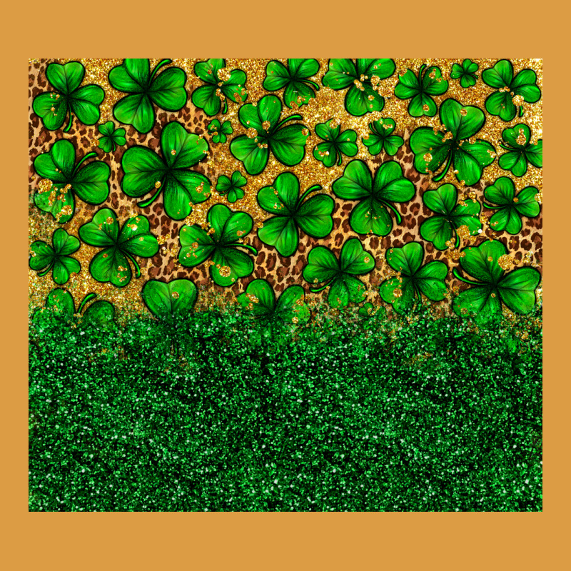 St. Patrick's Day Shamrock Leopard  Tumbler Urban Heavy Tee by Neo Western | Teevron