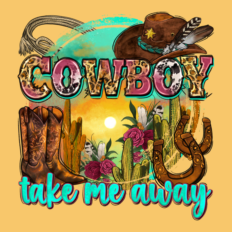 Cowboy Take Me Away Vintage Hoodie by Zillion Design Studio | Teevron
