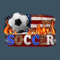 Western American Flag Soccer Urban Heavy Tee | Teevron