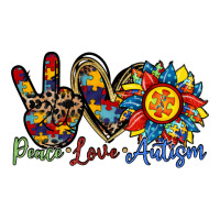 peace love autism sunflower | Teevron