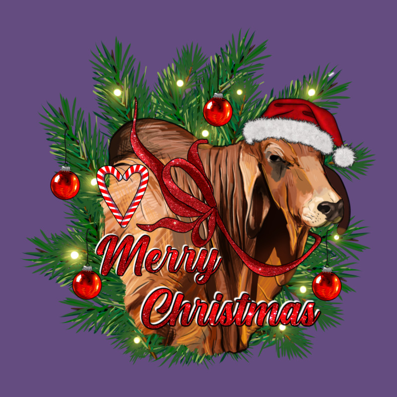 Merry Christmas Brahman Bull Vintage Hoodie by RanaPortraitStore | Teevron