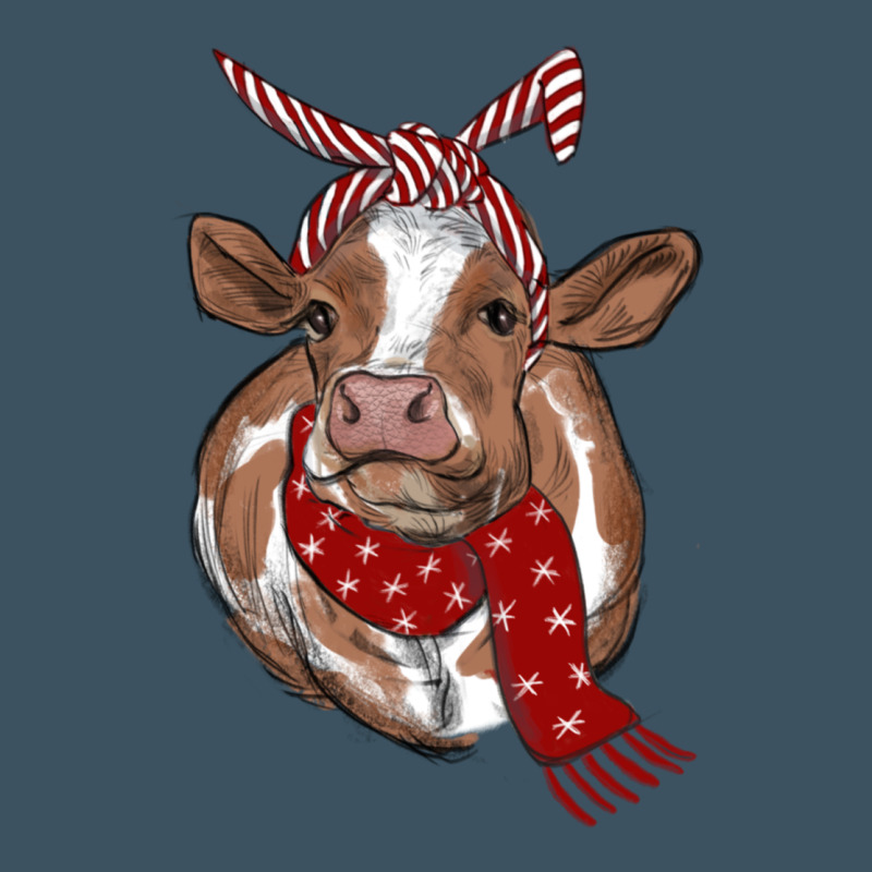 Christmas Scarf Heifer Urban Hoodie by RanaPortraitStore | Teevron