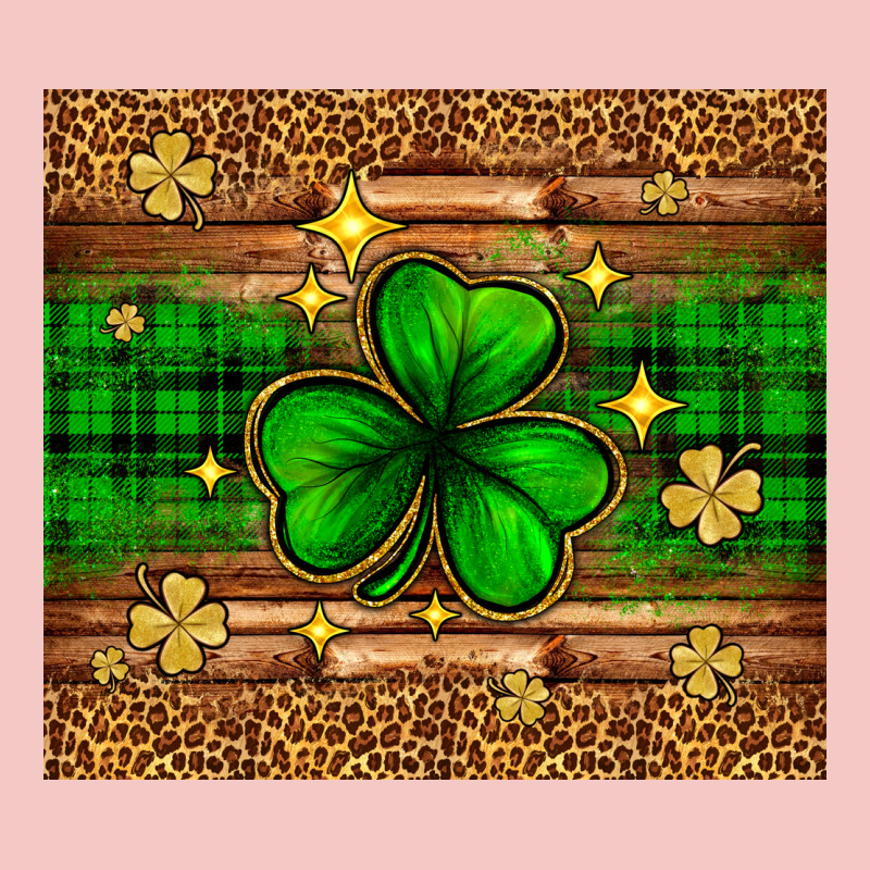 St. Patrick's Day Shamrock Leopard Urban Heavy Tee by Neo Western | Teevron