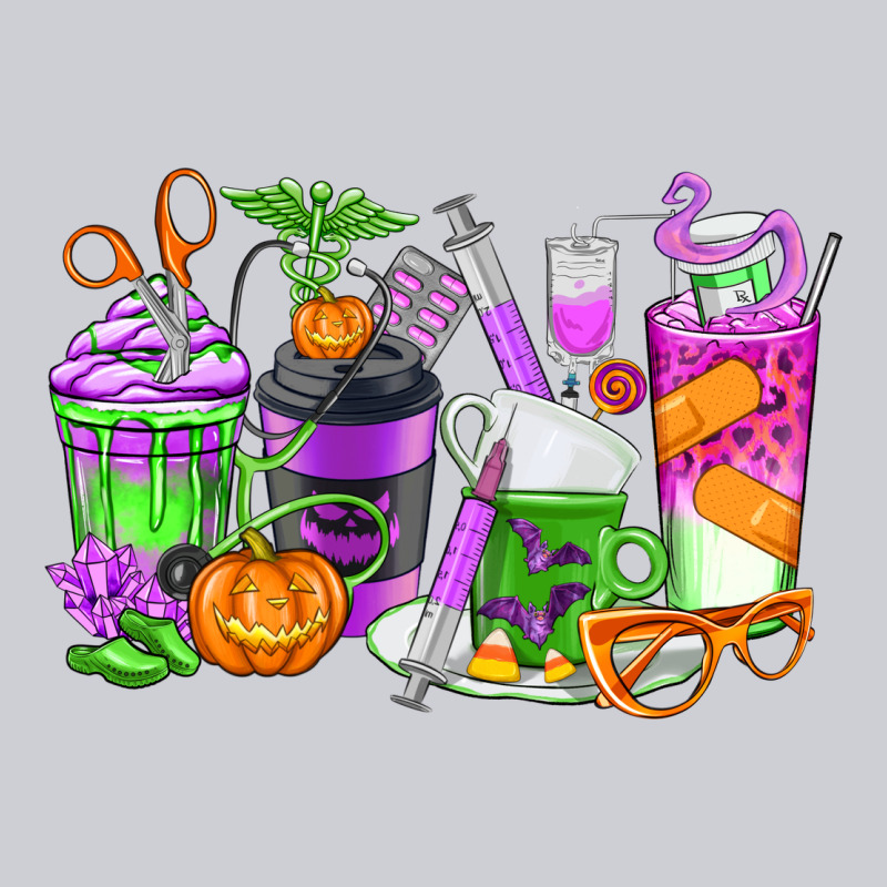 Halloween Nurse Coffee Cups Heavyweight Sweatshirt by texasbilliewilder | Teevron