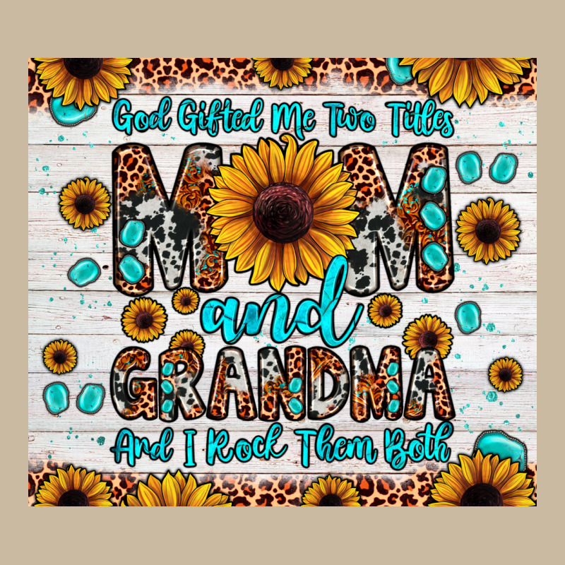 God Gifted Me Two Titles Mom And Grandma And I Rock Them Both Long Sleeve Tee by JahusDesignShop | Teevron