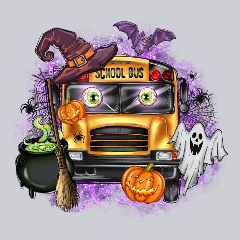 Halloween School Bus Heavyweight Sweatshirt by texasbilliewilder | Teevron