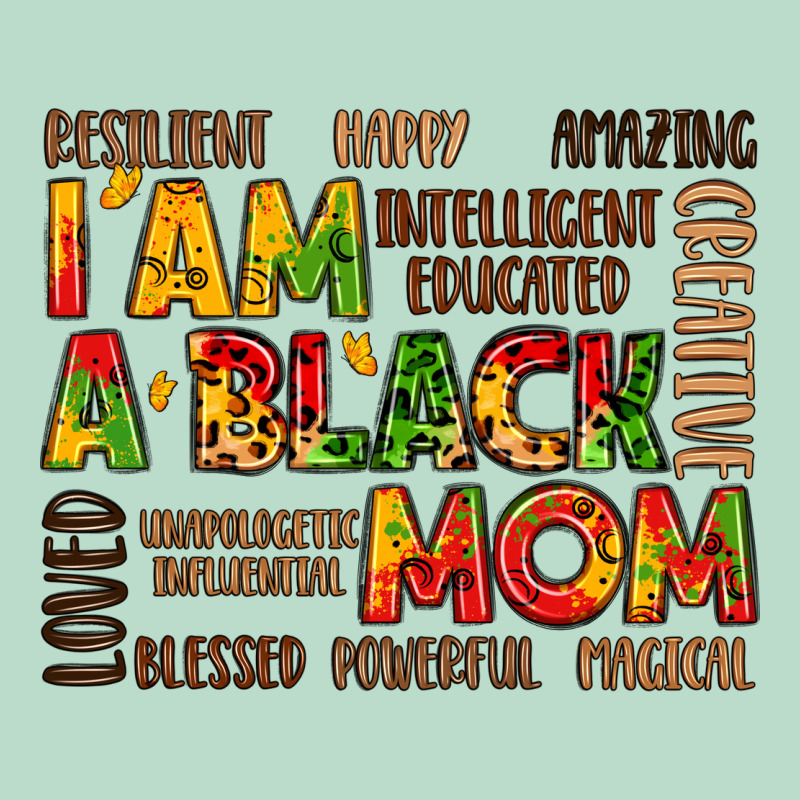 I Am A Black Mom Premium Hoodie by LillyAllenDesigns | Teevron