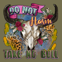 Do Not Harm Take No Bull Cow Skull Vintage Hoodie | Teevron