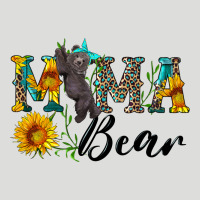 Blue Mama Bear With Cute Bear Zipper Hoodie | Teevron