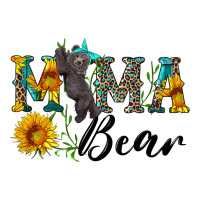 blue mama bear with cute bear | Teevron