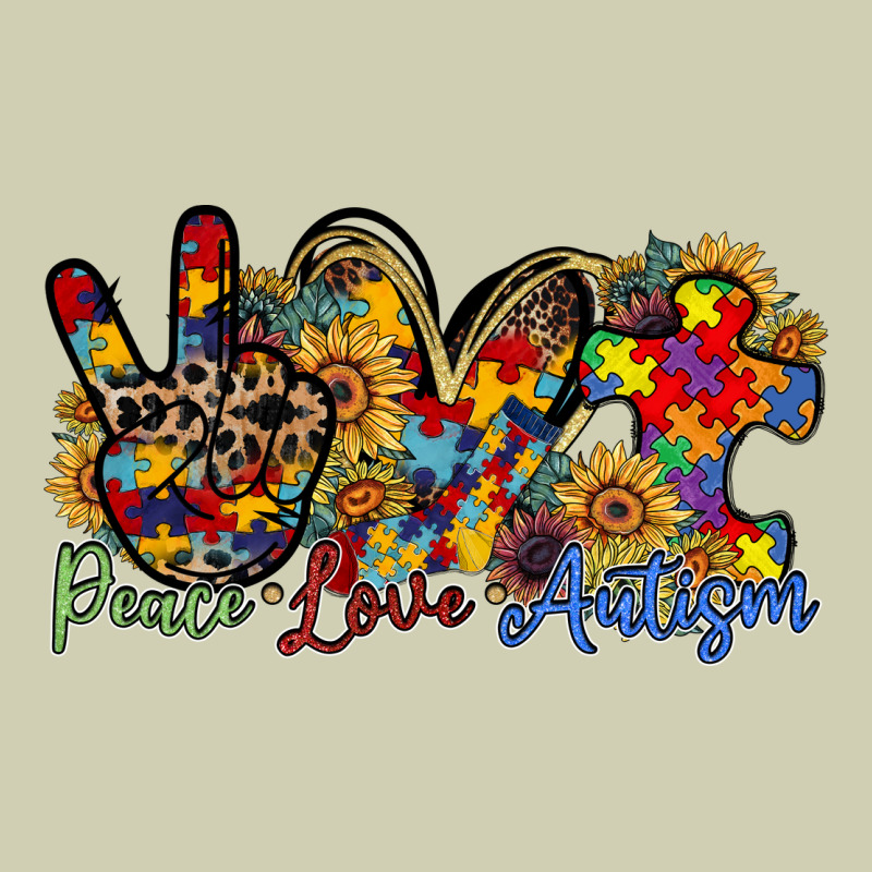 Peace Love Autism Heavy Core Tee by RacoonDesign | Teevron