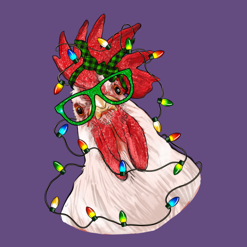 Christmas Rooster With Lights Vintage Hoodie by RanaPortraitStore | Teevron
