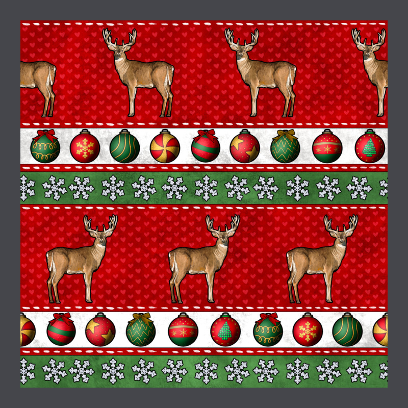 Christmas Deer And Ornaments Seamless Pattern Classic Tee by BundleAndBundleShop | Teevron