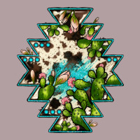 Aztec  Cowhide Cactus Gemstone Vintage Hoodie | Teevron