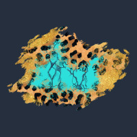 Glitter Leopard Turquoise Patch Zipper Hoodie | Teevron