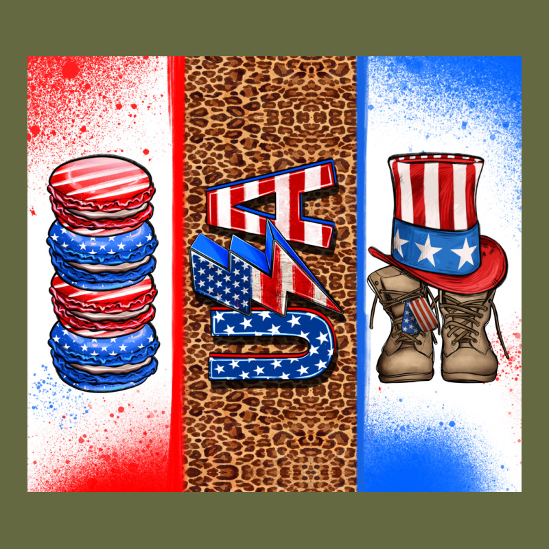 Usa Macaroon And Boots Long Sleeve Tee by AdoDesignShop | Teevron