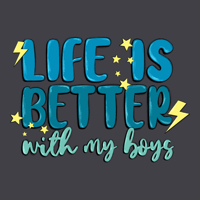 Life Is Better With My Boys Heavyweight Hoodie by MaliasSmallBusiness | Teevron