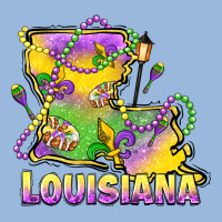 Louisiana Mardi Gras State Map Premium Hoodie | Teevron
