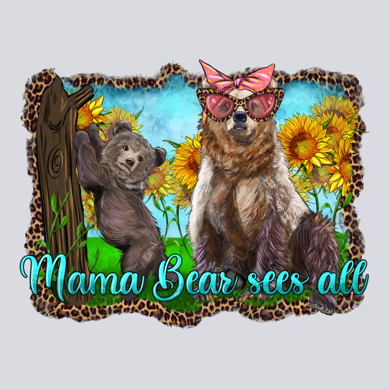 Mama Bear Sees All With Sunflowers Zipper Hoodie by Artiststas | Teevron