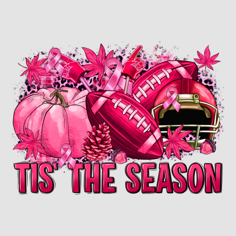 Tis' The Season Football Breast Cancer Premium Sweatshirt by NancyCooperArtShop | Teevron