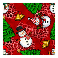 christmas snowman and trees seamless pattern | Teevron