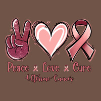 Peace Love Cure Uterine Cancer Premium Sweatshirt | Teevron
