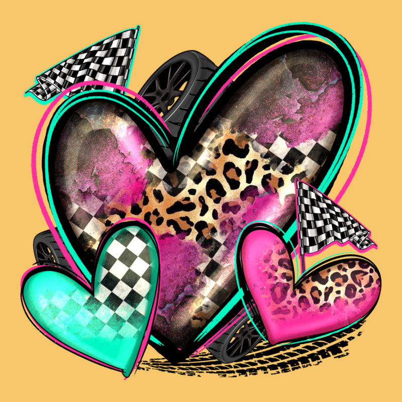 Race Hearts Vintage Hoodie by Zillion Design Studio | Teevron