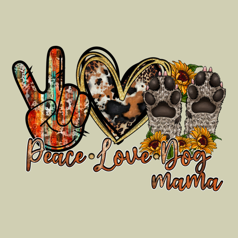 Peace Love Dog Mama Heavy Core Tee by RacoonDesign | Teevron