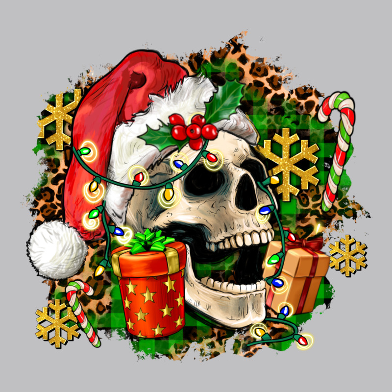 Christmas Skull And Gift Classic Tee by AdoDesignShop | Teevron