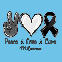 Peace Love Cure Melanoma Cancer Premium Sweatshirt | Teevron