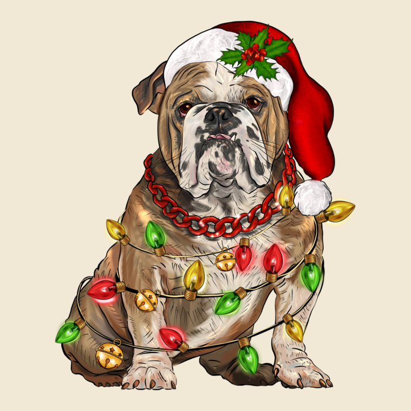 Christmas English Bulldog Premium Tee by BarkalooDesign | Teevron
