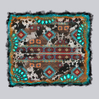 Aztec Background With Gemstone And Cowhide Heavyweight Sweatshirt | Teevron